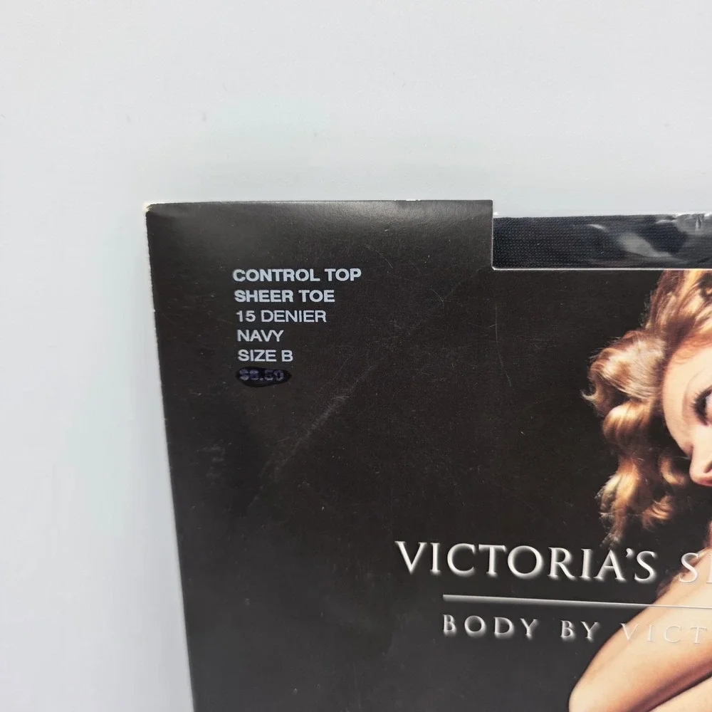 Victoria's Secret Body by Victoria Control Top Navy Size B‎ Pantyhose